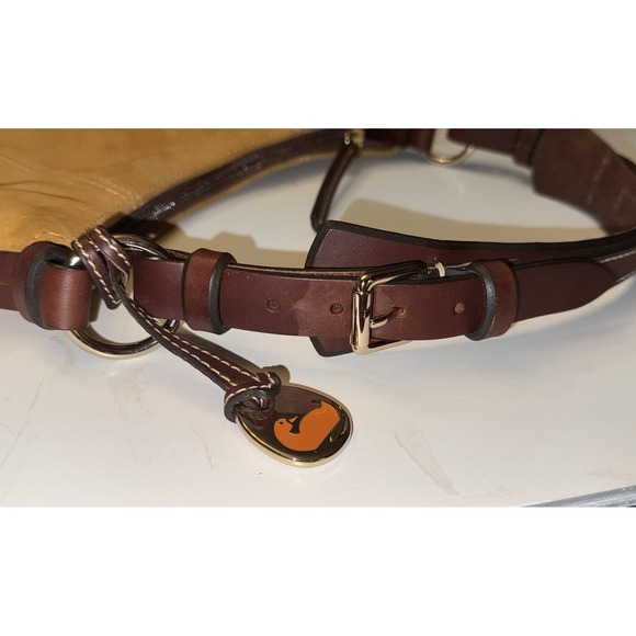 DOONEY & BOURKE Vintage Hobo Shoulder Bag Caramel Suede Brown Leather Old Money - Picture 15 of 15